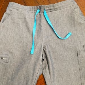 Figs Yola Skinny Scrub Pants Graphite Size Small